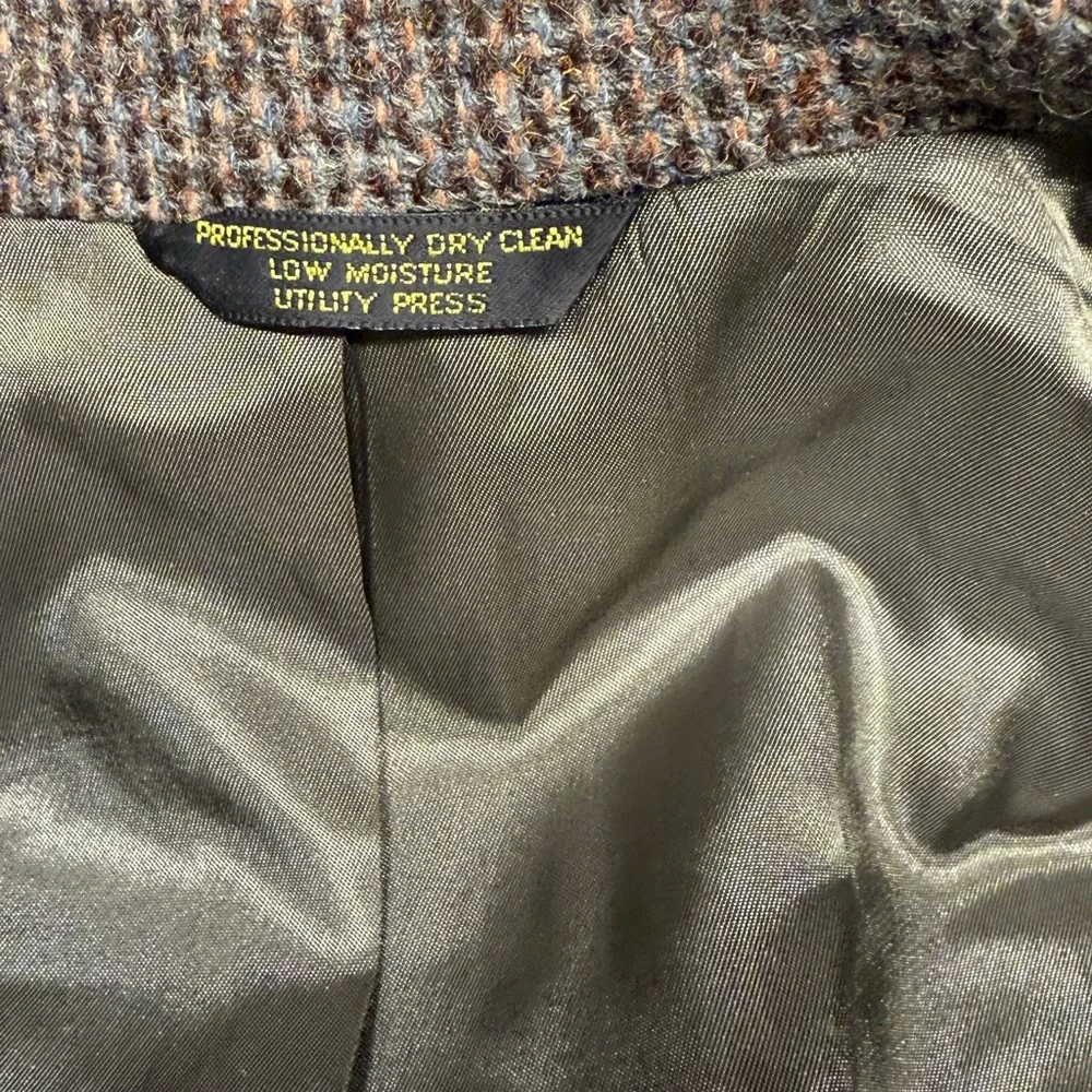 Vintage Harris Tweed Men’s 40R Brown‎ Scottish Wool Blazer Sport Coat USA - Picture 7 of 8